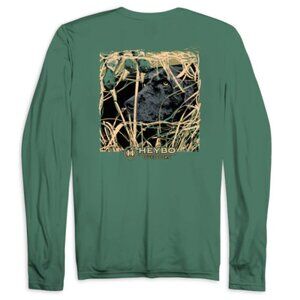 NWT Heybo M's Maggie In Blind LS Shirt- Frosty Spruce